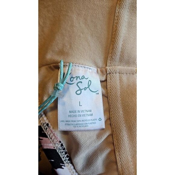 Kona Sol Leopard Print Tortoise Ring One-Piece Bathingsuit Women's Size Large - Picture 5 of 5